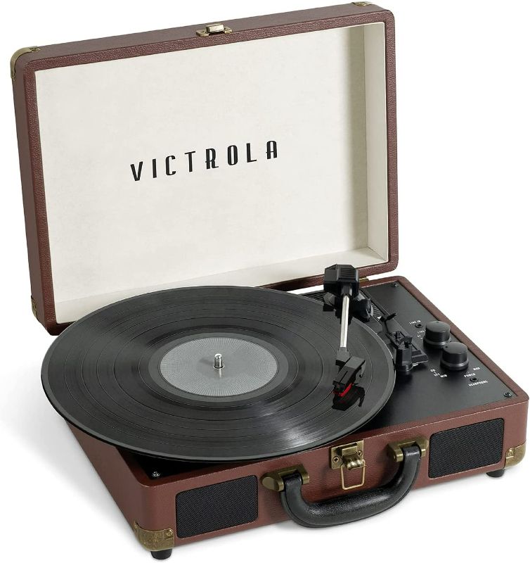 Photo 1 of 
Victrola Vintage 3-Speed Bluetooth Portable Suitcase Record Player