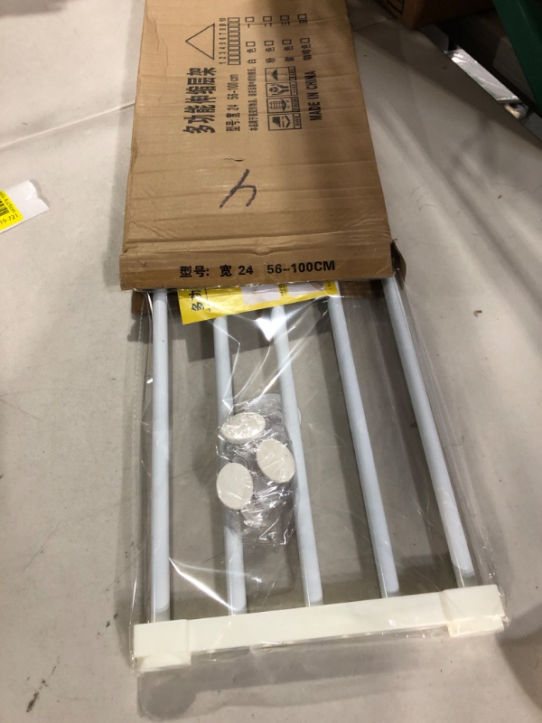 Photo 1 of 23.22"-39.37" Pet Retractable Gate for Small Dogs, Dog or Cat Fence Gate with Pet Door for Stairs Doorways House