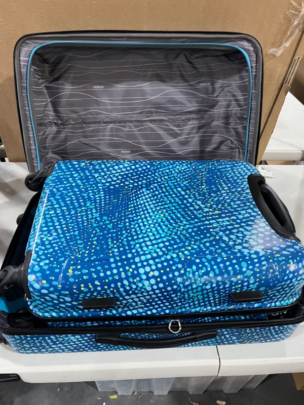 Photo 1 of American Tourister Moonlight Hardside with Wheels, Blue Dots, 20" and 24"