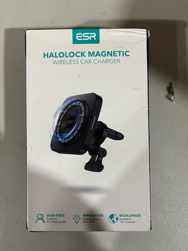 Photo 2 of ESR HaloLock Wireless Car Charger with CryoBoost