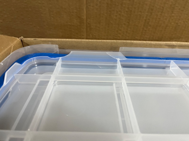 Photo 5 of *SEE NOTES* IRIS USA 26.5 Quart WEATHERPRO Plastic Storage Box (3 Pack)