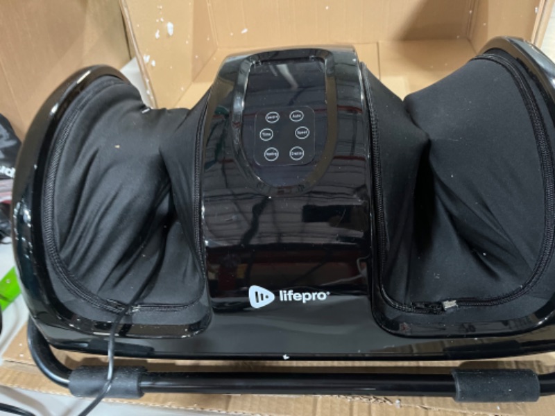 Photo 2 of *SEE NOTES*  LifePro Foot Massager Machine & Foot Roller (Black)