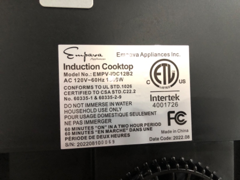 Photo 3 of 20.5" Double Elements Electric Stove 1800W Induction Cooktop