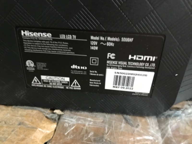 Photo 6 of **notes**Hisense 50-inch ULED U6 Series Quantum Dot QLED 4K UHD Smart Fire TV (50U6HF, 2022 Model)