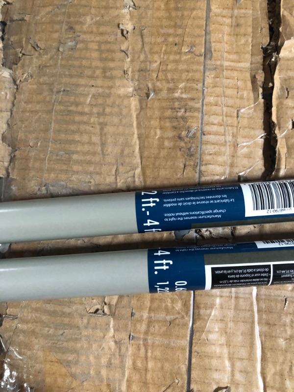Photo 1 of ClosetMaid SuperSlide Adjustable Hanging Closet Rod from 2 to 4 ft. for Closet Organizer Systems, Nickel Finish