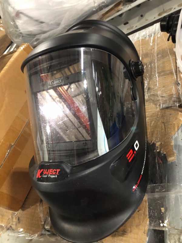 Photo 3 of **PARTS ONLY**
Kuject Large Size Viewing True Color Auto Darkening Welding Helmet with Gloves