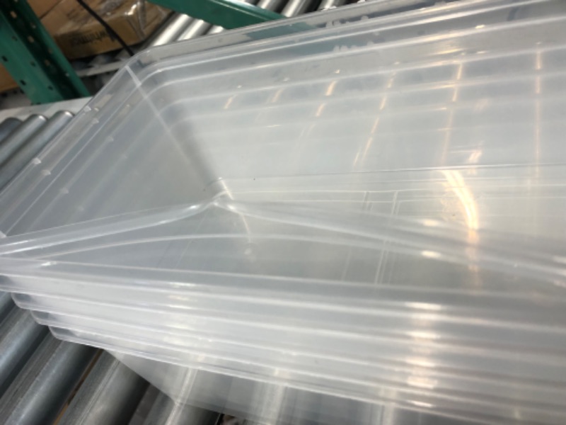 Photo 2 of  Plastic Storage Container Bin Clear 5.9 Qt. - 20 Pack