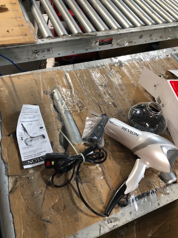 Photo 2 of **FOR PARTS OR REPAIR**
REVLON Infrared Hair Dryer | 1875 Watts of Maximum Shine, Softness and Control, (White) 1.0 Infrared (White)