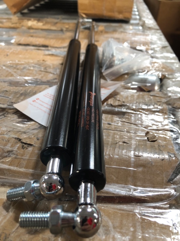 Photo 3 of PAMAGOO 20 inch Gas Strut 200 lbs 890 N Per Prop, Gas Shock with L-Type Mounts for Heavy Duty Bed Box Lid Window Basement Floor Door(Qty 2 fit 185-215 lbs Weights) 200 lbs 20 in