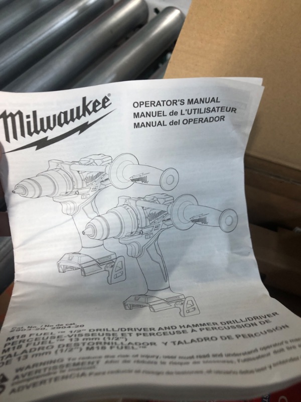 Photo 2 of * missing battery *
Milwaukee 2904-20 12V 1/2" Hammer Drill/Driver (Bare Tool)