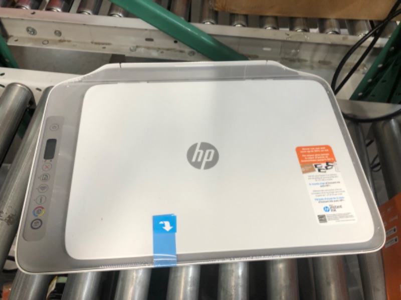 Photo 3 of HP DeskJet 2755e Wireless Color All-in-One Printer with bonus 6 months Instant Ink (26K67A), white