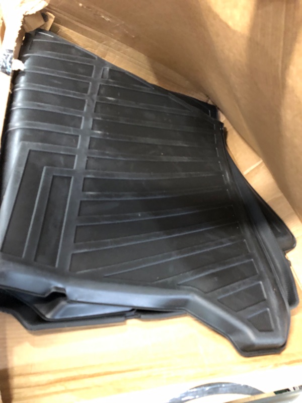 Photo 3 of *USED* powoq Fit 2020-2023 Ford Explorer 6&7 Seats Cargo Mat with Backrest Mat Cargo Liner Trunk Mat TPE Trunk Mat BENT