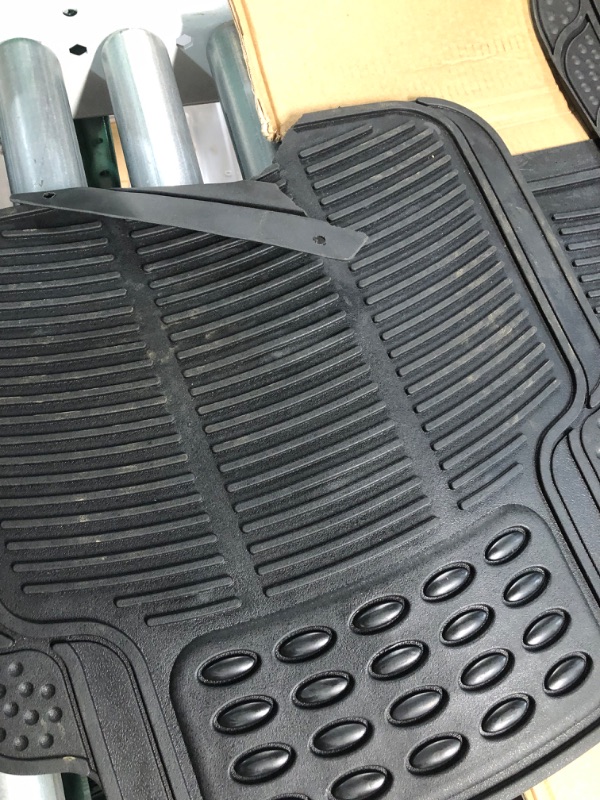 Photo 3 of BDK All Weather Rubber Floor Mats for Car SUV & Truck - 4 Pieces Set (Front & Rear), 