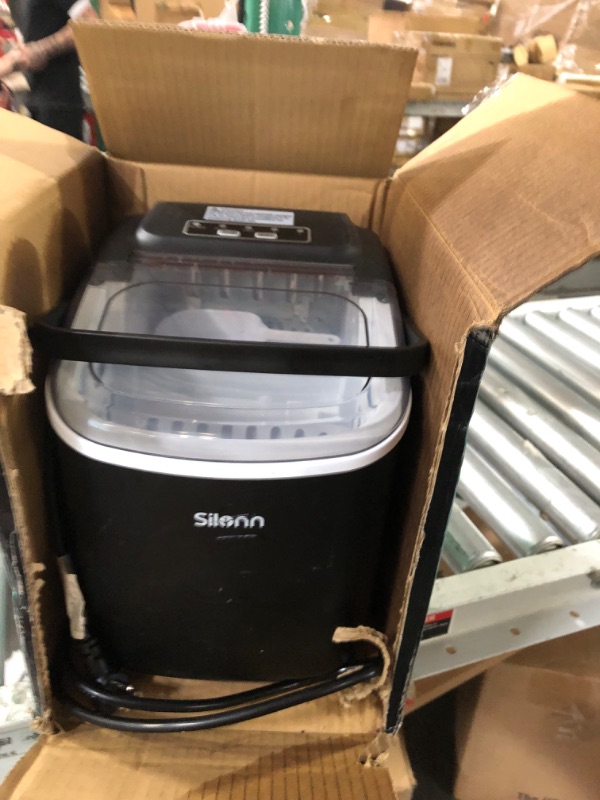 Photo 2 of ***UNTESTED - SEE NOTES***
Silonn Countertop Ice Maker, 9 Cubes Ready in 6 Mins, 26lbs in 24Hrs