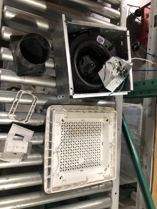 Photo 1 of **item has signs of being used**
Broan-NuTone SPK110RGBL ChromaComfort Bathroom Exhaust Fan with Sensonic Bluetooth Speaker