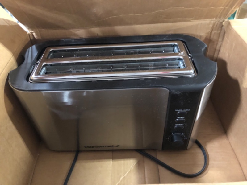 Photo 2 of Elite Gourmet ECT-3100 Long Slot 4 Slice Toaster