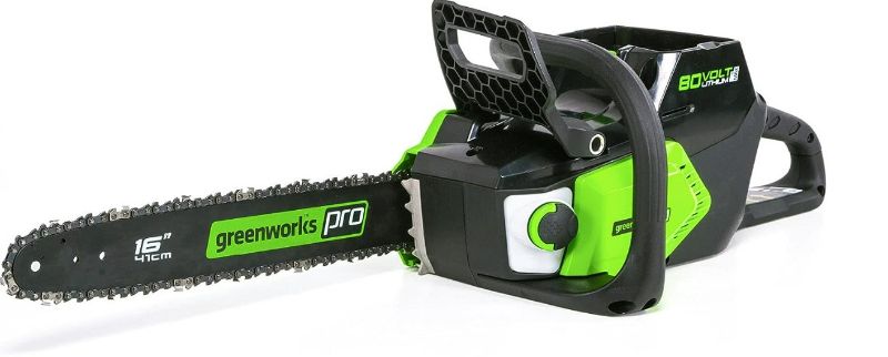 Photo 1 of ***MISSING PARTS - SEE NOTES***
Greenworks Pro 80V 16-Inch Brushless Cordless Chainsaw
