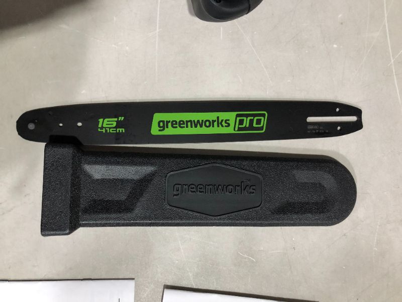 Photo 3 of ***MISSING PARTS - SEE NOTES***
Greenworks Pro 80V 16-Inch Brushless Cordless Chainsaw