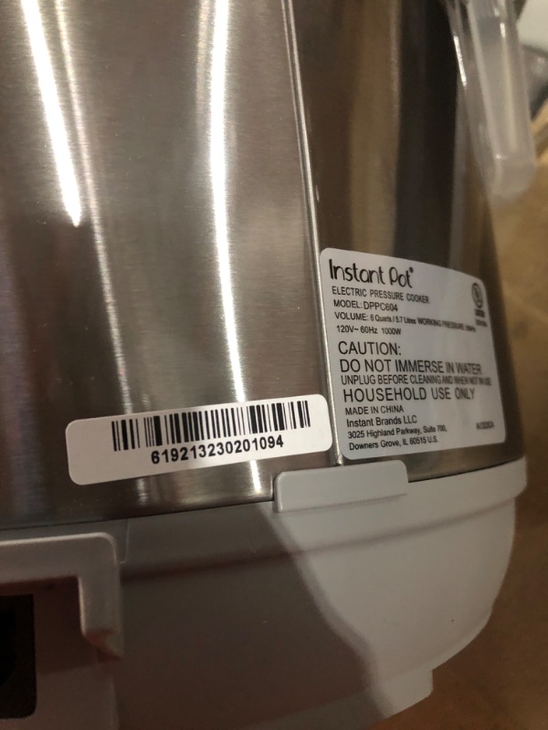 Photo 5 of **Large Dent On Side** Instant Pot Duo Plus, 6-Quart-  Stainless Steel