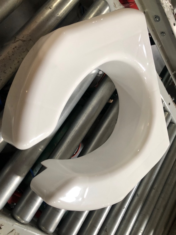 Photo 3 of **USED BUT APPEARS NEW** SP Ableware Basic Open-Front 3-Inch Elevated Toilet Seat for Standard/Elongated Toilets - White (725790000) Universal