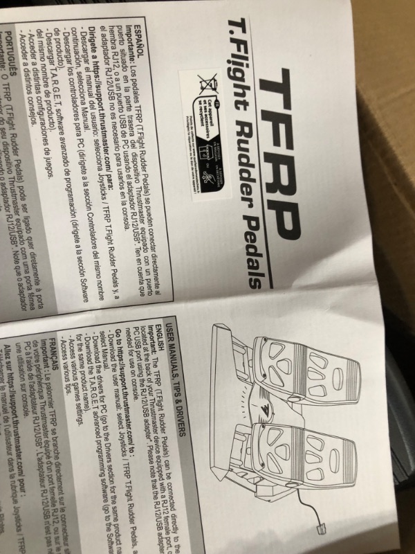 Photo 1 of Pedalset TFRP (Thrustmaster Flight Rudder Pedals) TFRP - Rudder