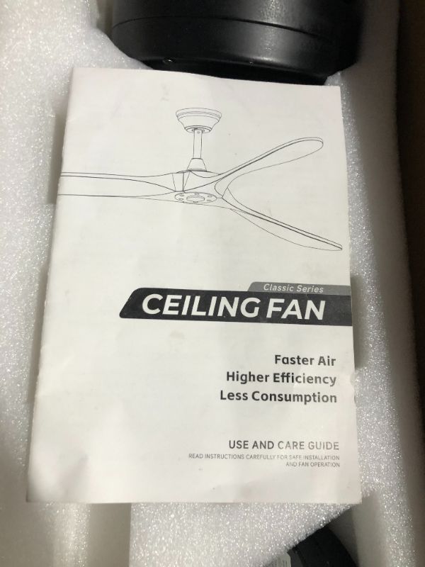 Photo 4 of ***MISSING PARTS - SEE NOTES***
70 Inch Rustic Outdoor Ceiling Fans for Patios Waterproof, Black