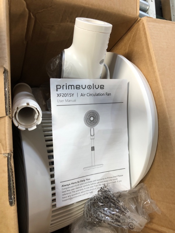 Photo 2 of * item used * item works *
Primevolve 10.6 inch Oscillating Fan for Bedroom White