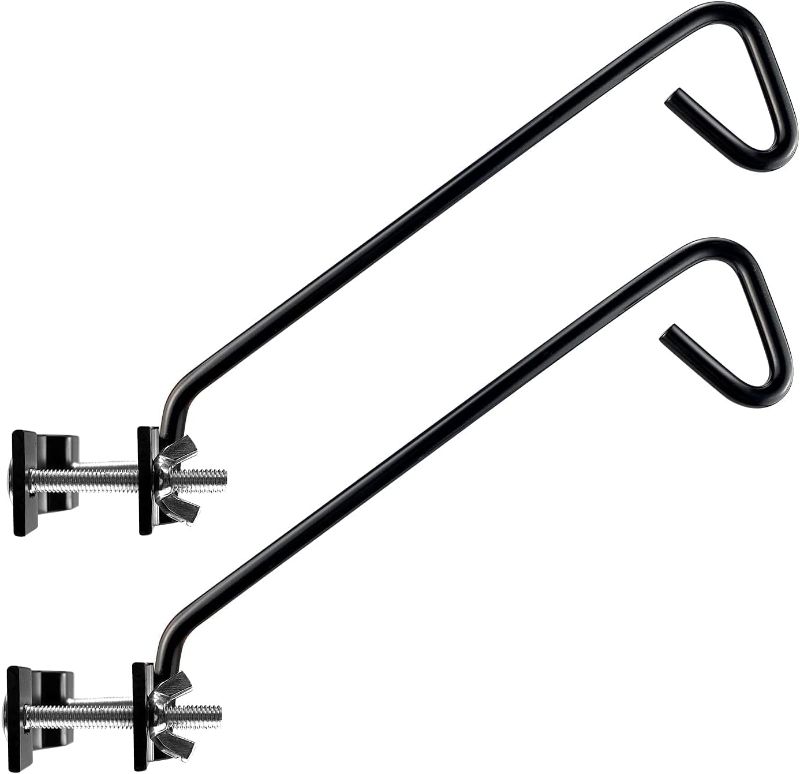 Photo 1 of 
2 Packs 11 inches Fence Deck Hook Rail Hook Hanging Hook Mounting Kit Heavy Duty