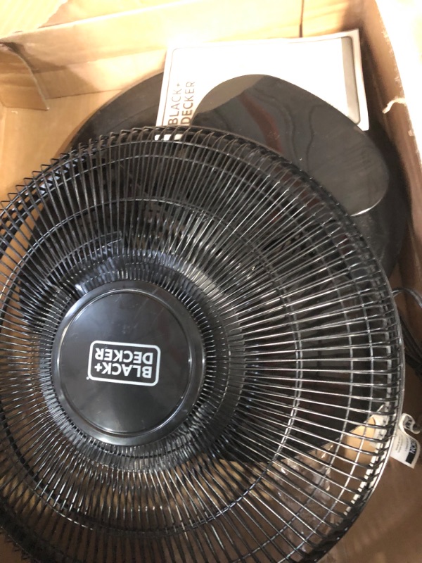 Photo 3 of **FOR PARTS OR REPAIR**SEE NOTES**
BLACK+DECKER 16 Inches Stand Fan with Remote Black 16"