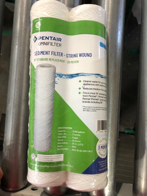 Photo 3 of [stock img similar] Pentair omnifilter sediment filter 10" strong wind 3 pack (6 total)