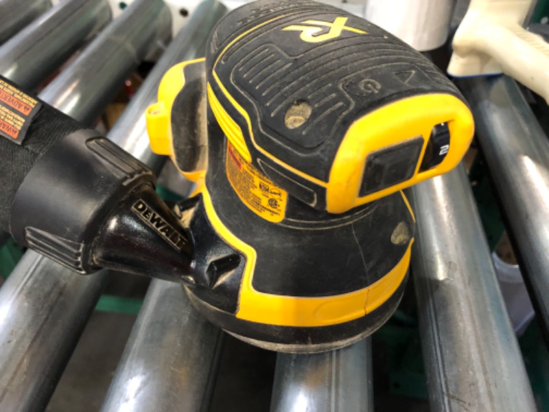 Photo 4 of [no battery] DEWALT 20V MAX Orbital Sander, Tool Only (DCW210B) Yellow