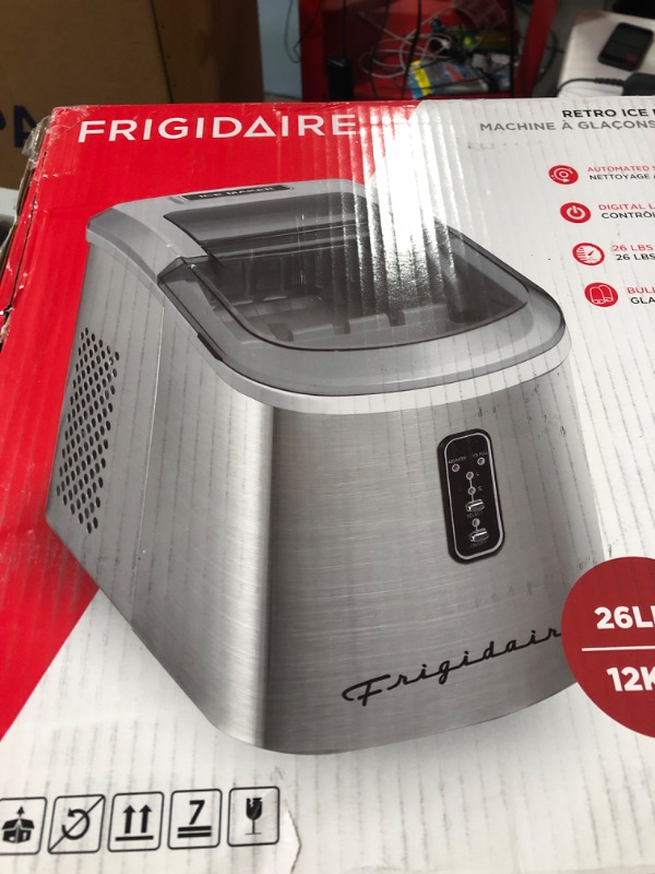 Photo 2 of ***item used***hard water build up***
Frigidaire EFIC103 Ice Maker Machine Heavy Duty, Large Stainless Steel