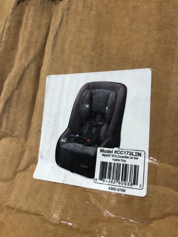 Photo 3 of Cosco Mighty Fit 65 DX Convertible Car Seat (Heather Onyx Gray) **STAINED** 