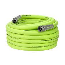 Photo 1 of * USED * 
Flexzilla Garden Hose 5/8 in. x 75 ft, Heavy Duty, Lightweight, Drinking Water Safe, ZillaGreen - HFZG575YW-E & 6-Pattern Adjustable Garden Hose Nozzle - NFZG64 5/8" x 75' (feet)