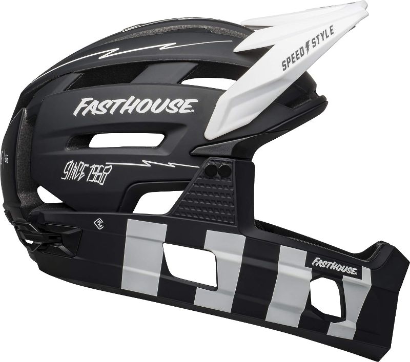 Photo 1 of * ADULT SMALL * 52-56 cm *
BELL Super Air Mountain Bike Helmet Fasthouse Matte Black/White (2023)