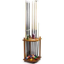 Photo 1 of 8 Pool Cue Rack - Billiard Cue Stick - Deluxe Floor Corner Cue Rack - Hold 8 Pool Cues