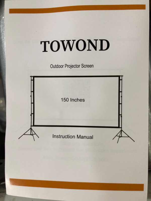 Photo 1 of Projector Screen and Stand