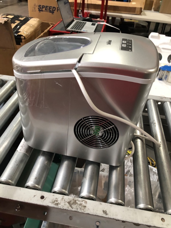 Photo 4 of * USED * 
Prime Home Direct Ice Makers Countertop - Portable Ice Maker - Self-Cleaning Ice Maker - Makes Ice in 6 Minutes, 26 Lbs in 24 Hrs - Ice Machine with Scoop and Basket - Nugget Ice Maker