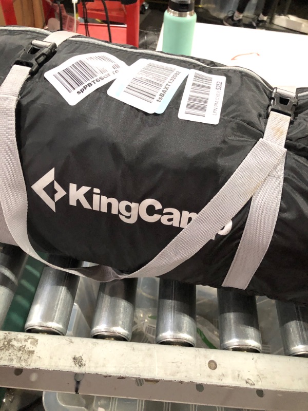 Photo 2 of * USED * 
KingCamp Shower Tent Oversize Outdoor Shower Tents for Camping Dressing Room Portable BLACK/MEDIUMGREY