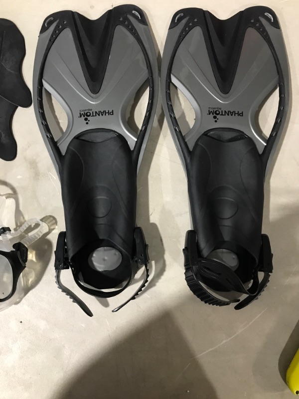 Photo 3 of * USED/Missing Parts * Phantom Aquatics Adult Speed Sport Mask Fin Snorkel Set