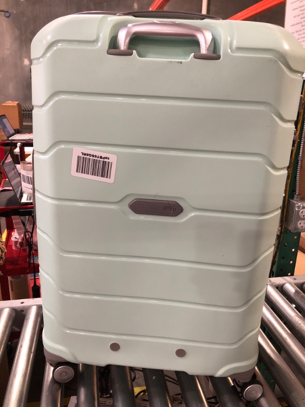 Photo 1 of * USED * 
Samsonite Freeform Hardside Expandable with Double Spinner Wheels, Checked-Large 28-Inch, Mint Green