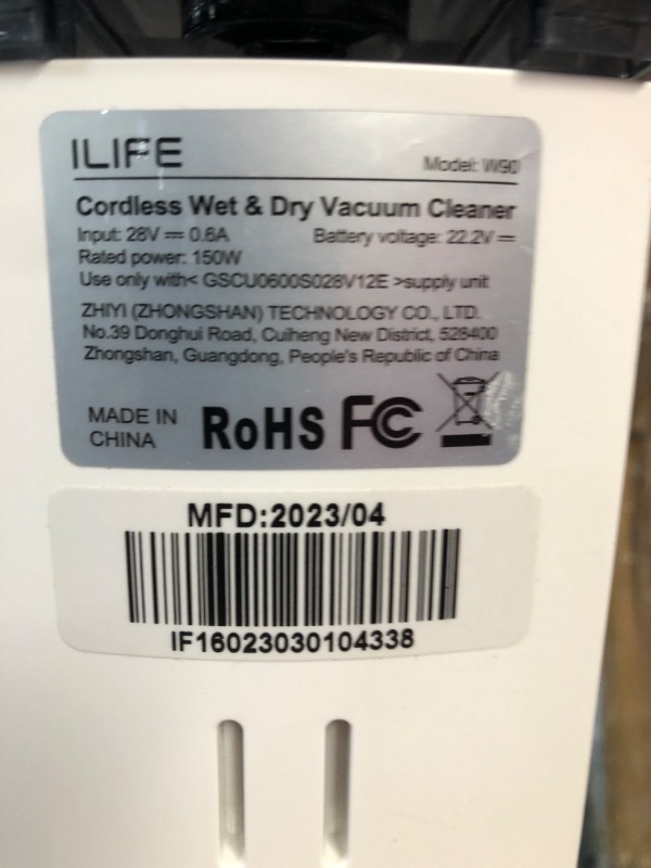 Photo 3 of ***FOR PARTS - NONFUNCTIONAL - SEE NOTES***
ILIFE Wet Dry Vacuum Cleaner - W90 