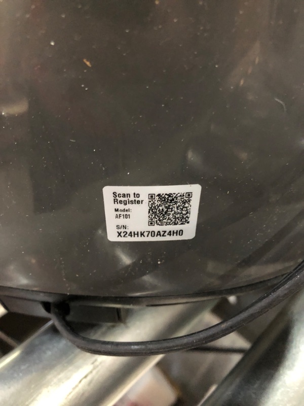 Photo 2 of * USED * 
Ninja AF101 Air Fryer that Crisps, Roasts, Reheats, & Dehydrates, for Quick, Easy Meals, 4 Quart Capacity, & High Gloss Finish, Black/Grey 4 Quarts