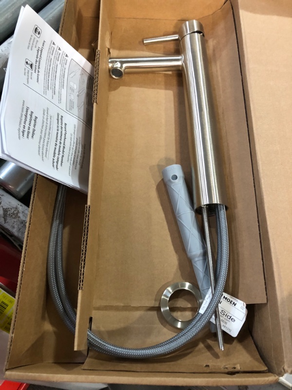 Photo 2 of * MISSING PARTS * 
Moen 6192BN Align One-Handle Single Hole Modern Vessel Sink Bathroom Faucet, Brushed Nickel