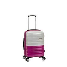 Photo 1 of Rockland Melbourne Hardside Expandable Spinner Wheel Luggage, Two Tone Magenta, Carry-On 20-Inch