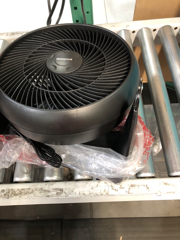 Photo 2 of * DAMAGED * 
12 in. 3 Speed Whole Room Circulator Floor Fan