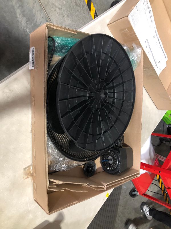 Photo 5 of ***NONFUNCTIONAL - [FOR PARTS]
Lasko S16612 Oscillating 16" Adjustable Pedestal Stand Fan with Timer, Thermostat and Remote