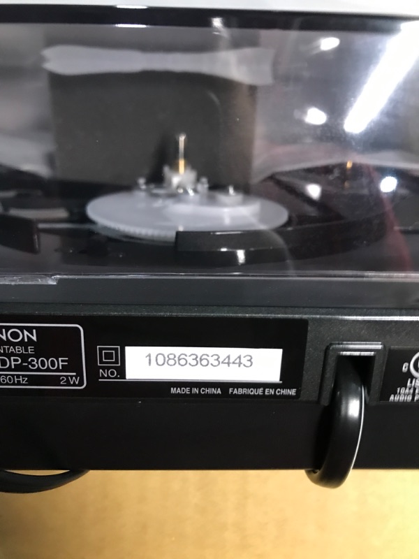 Photo 2 of Denon DP-300F Fully Automatic Analog Turntable with Built-in Phono Equalizer | Unique Tonearm Design | Hologram Vibration Analysis | Slim Design