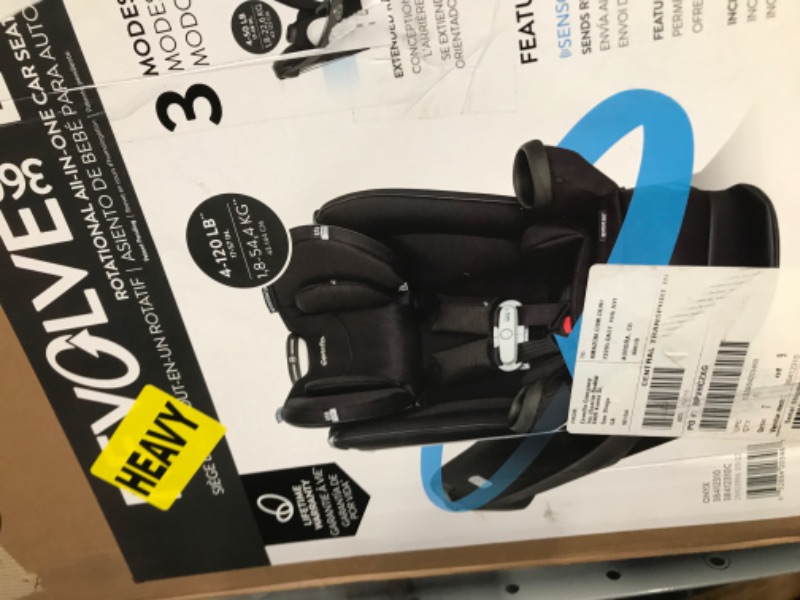 Photo 3 of Evenflo Gold Revolve360 Extend All-in-One Rotational Car Seat with SensorSafe (Onyx Black) Revolve Extend Onyx Black