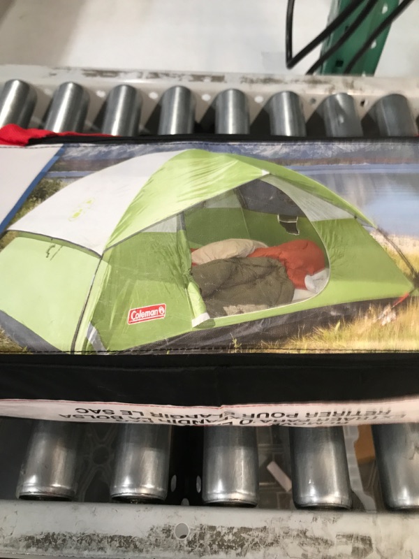 Photo 2 of * USED * 
Coleman Sundome Camping Tent 4 Person Palm Green